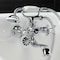 Kingston Brass KS225C Tub Wall Mount Clawfoot Tub Faucet with Hand Shower, Polished Chrome KS225C - alternate 2